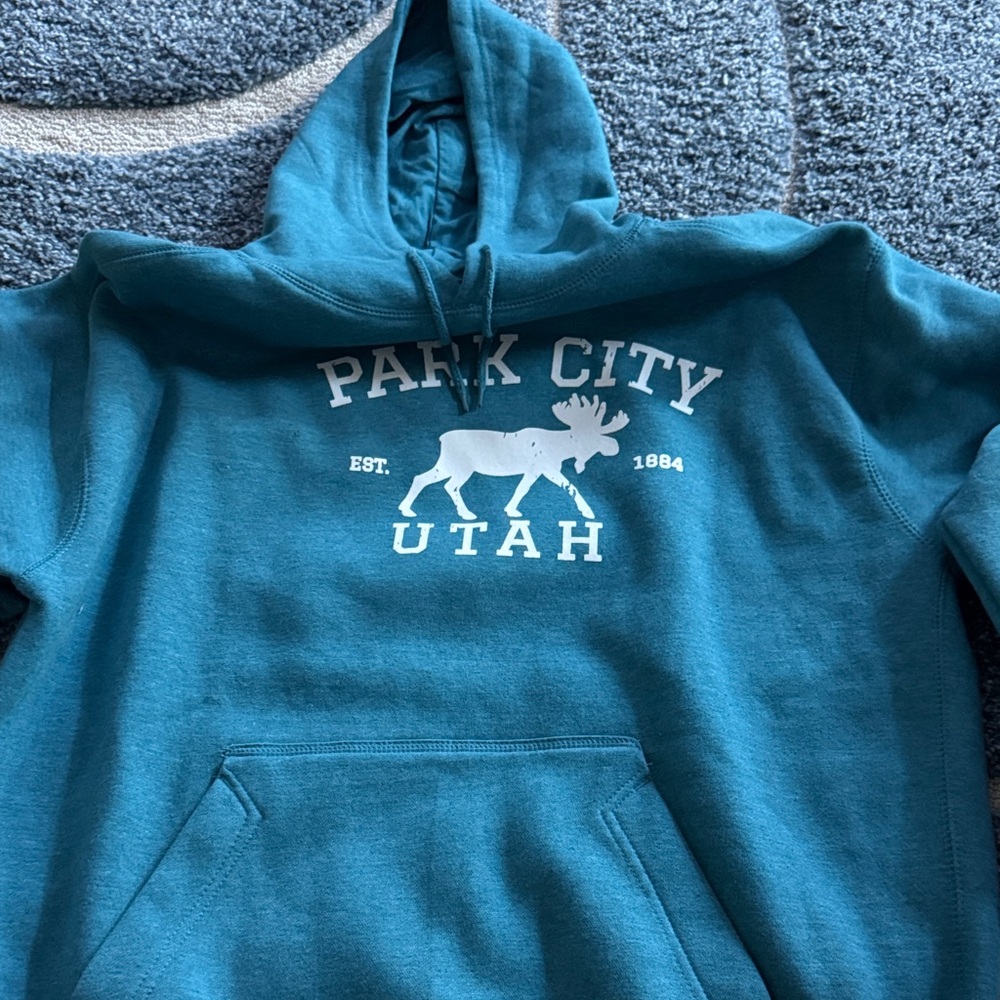 NWOT…Teal Park City Utah Hoodie